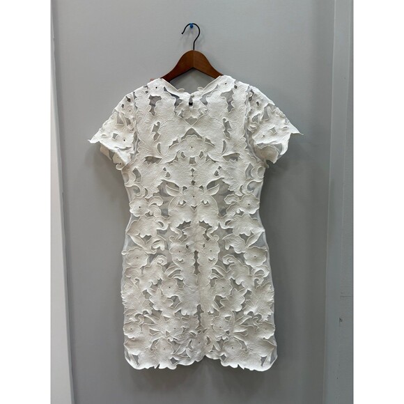 BHLDN by Anthropologie White Lace Short Sleeve Dress XS - Picture 2 of 5